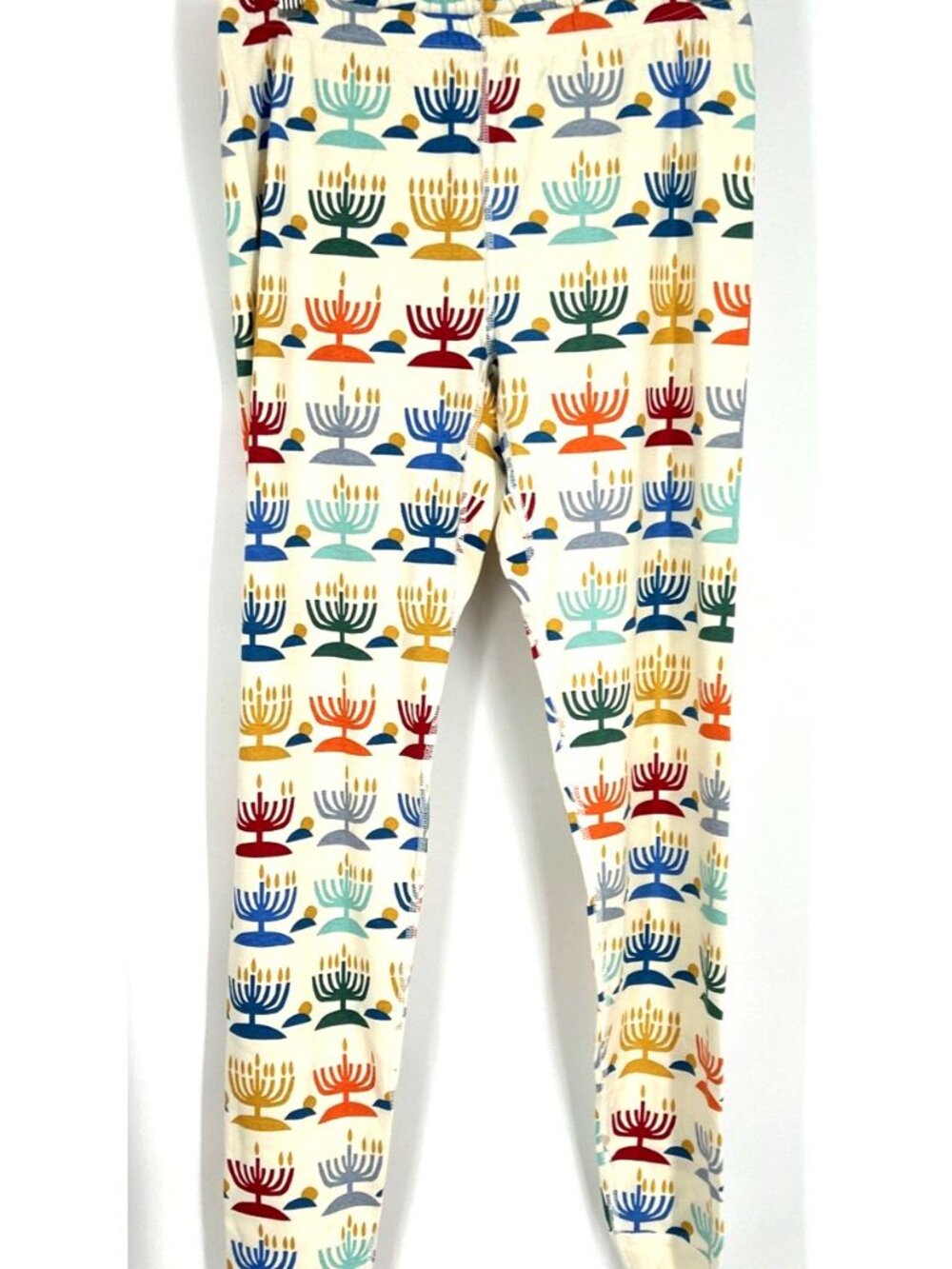 Hanna Andersson Pajama Long Johns Rainbow Hanukkah Holiday 2 Pc Sz M Adult - Picture 2 of 8